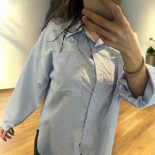 Chemise clair à strass