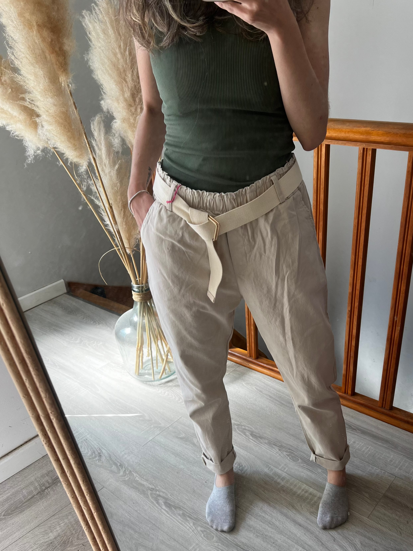 Pantalon paperbag