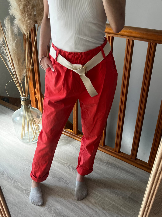 Pantalon paperbag