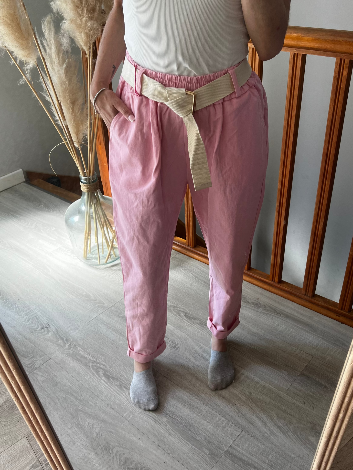 Pantalon paperbag